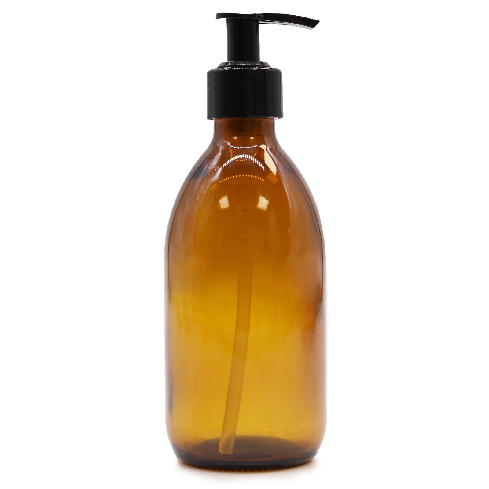 300ml Amber- lasipullo pumppukorkilla