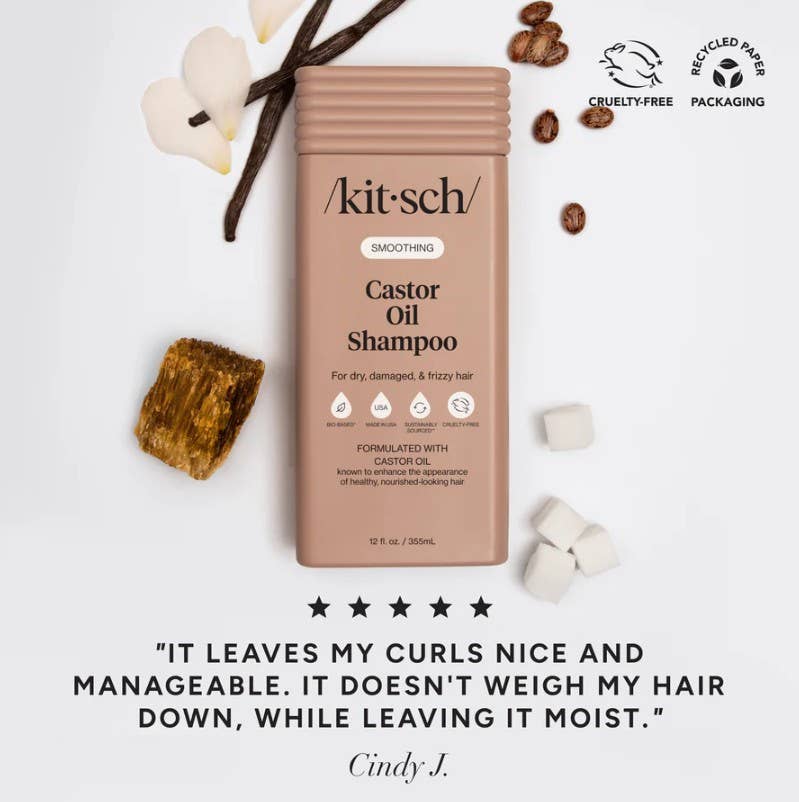 Kitsch Siloittava Risiiniöljy Shampoo 355ml