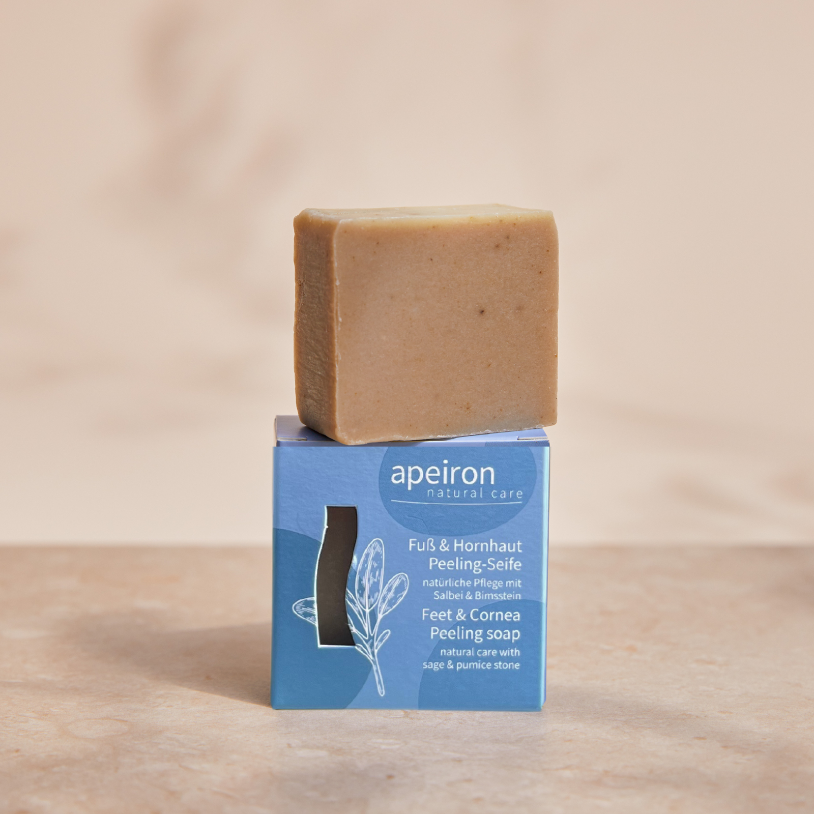 Apeiron Foot & Callus Scrub Soap 100g - kuoriva saippua jaloille