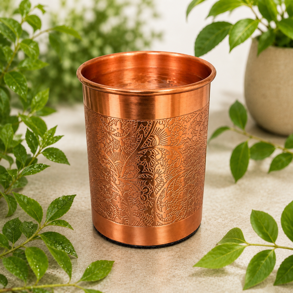 Floral -kuparimuki 300 ml