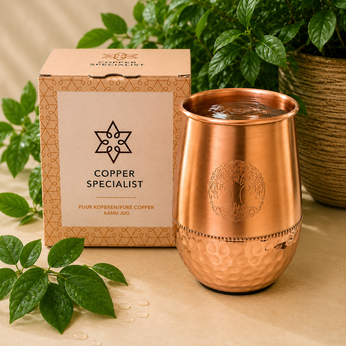Elämänpuu -kuparimuki 470 ml