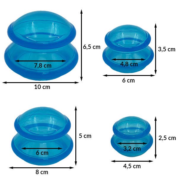 Silikoniset imukupit 4 kpl