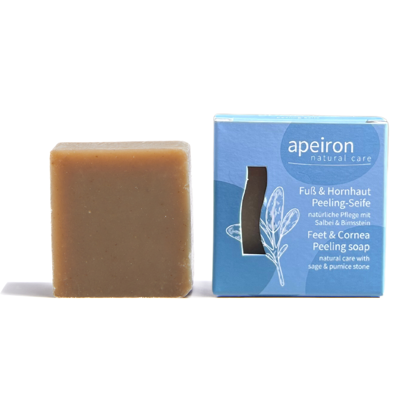 Apeiron Foot & Callus Scrub Soap 100g - kuoriva saippua jaloille