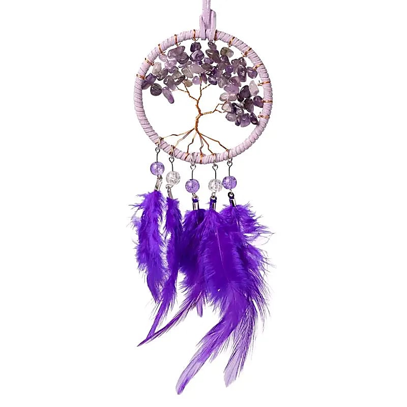 Unisieppari Elämänpuu - Ametisti 7 x 23cm