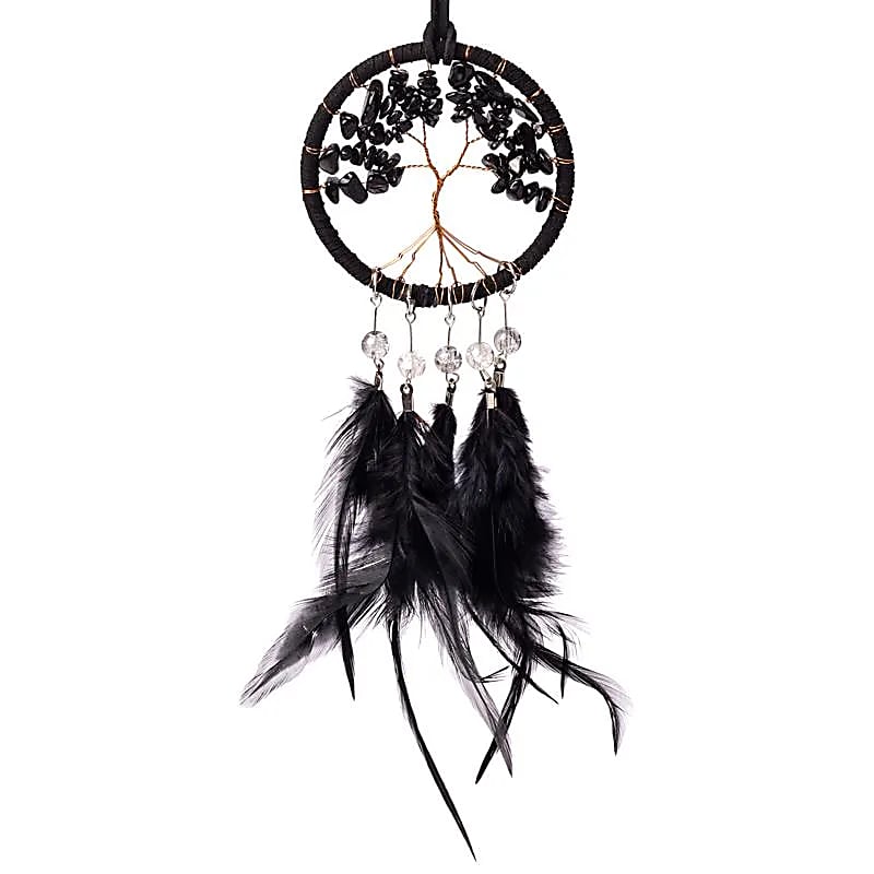 Unisieppari Elämänpuu - Musta Jaspis 7 x 23cm