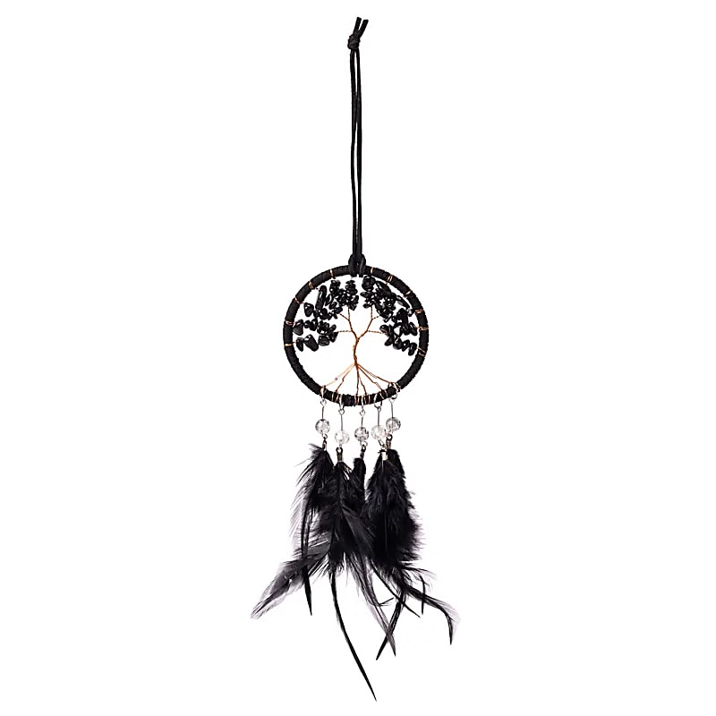 Unisieppari Elämänpuu - Musta Jaspis 7 x 23cm