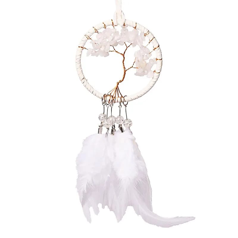 Unisieppari Elämänpuu - Valkoinen Jaspis 8 x 27cm