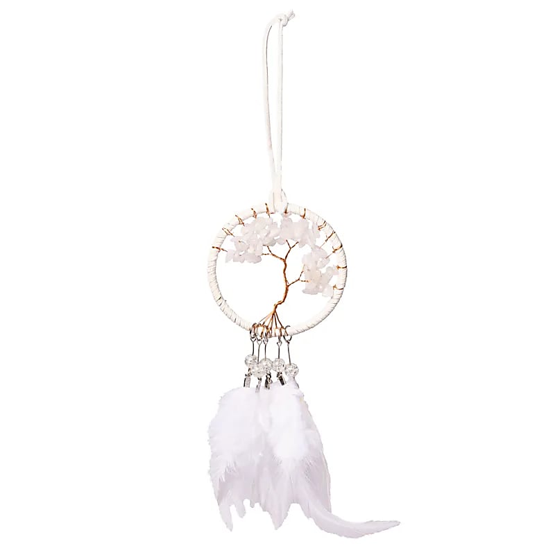 Unisieppari Elämänpuu - Valkoinen Jaspis 8 x 27cm