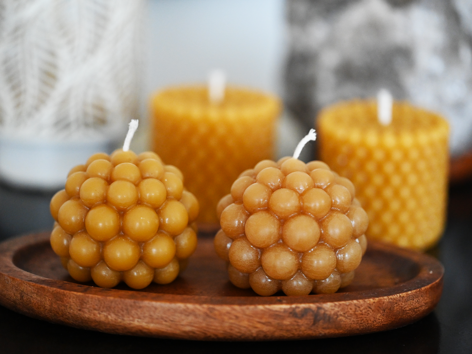 Mehiläisvahakynttilä " Lakka" 150g