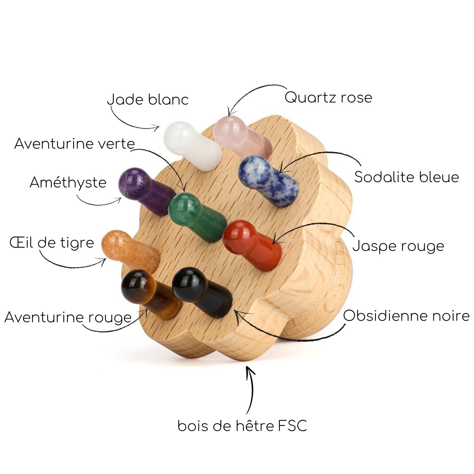 Päänahan hieroja - 9 kristallia