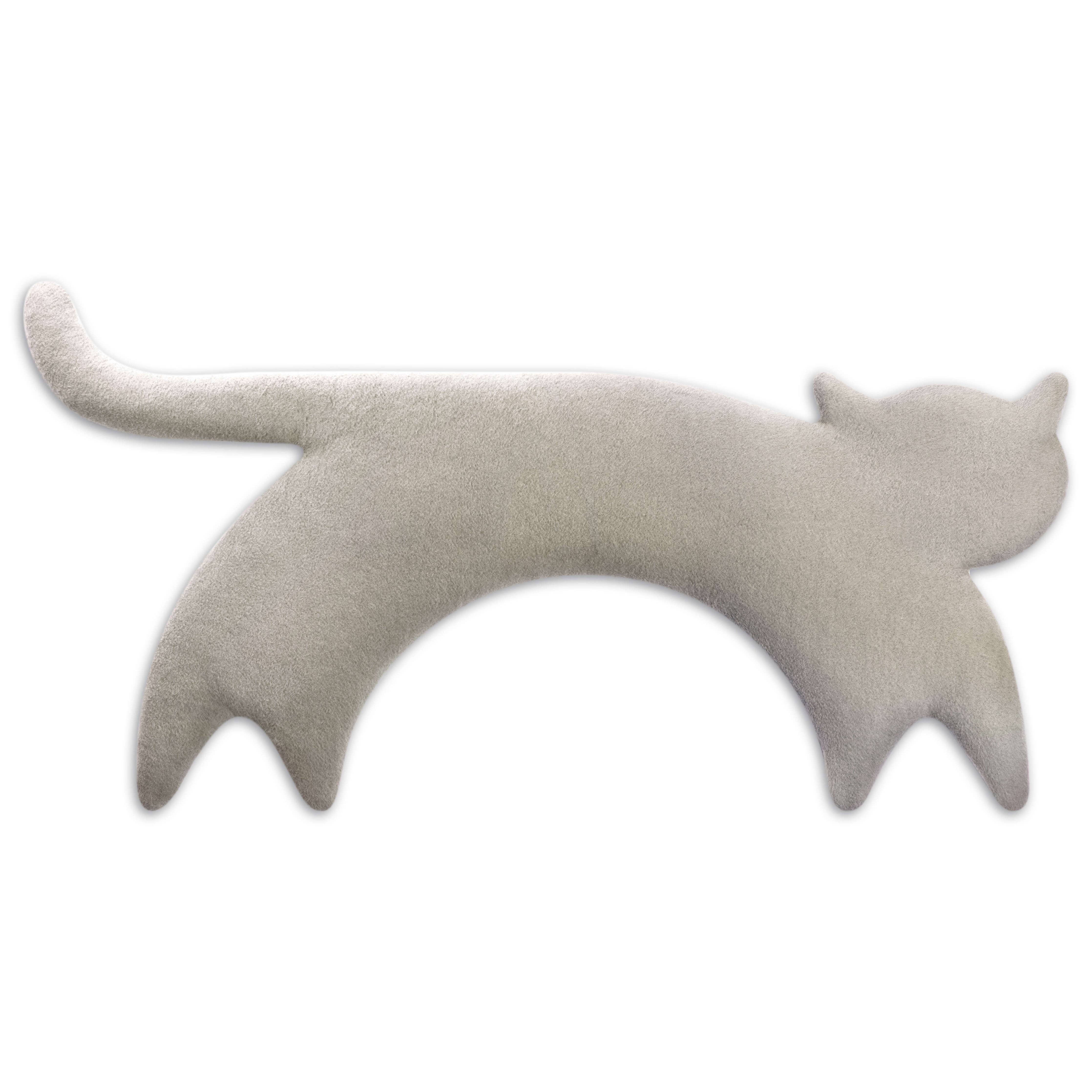 Leschi kissa – vehnätyyny 23 × 47 cm - luomupuuvilla