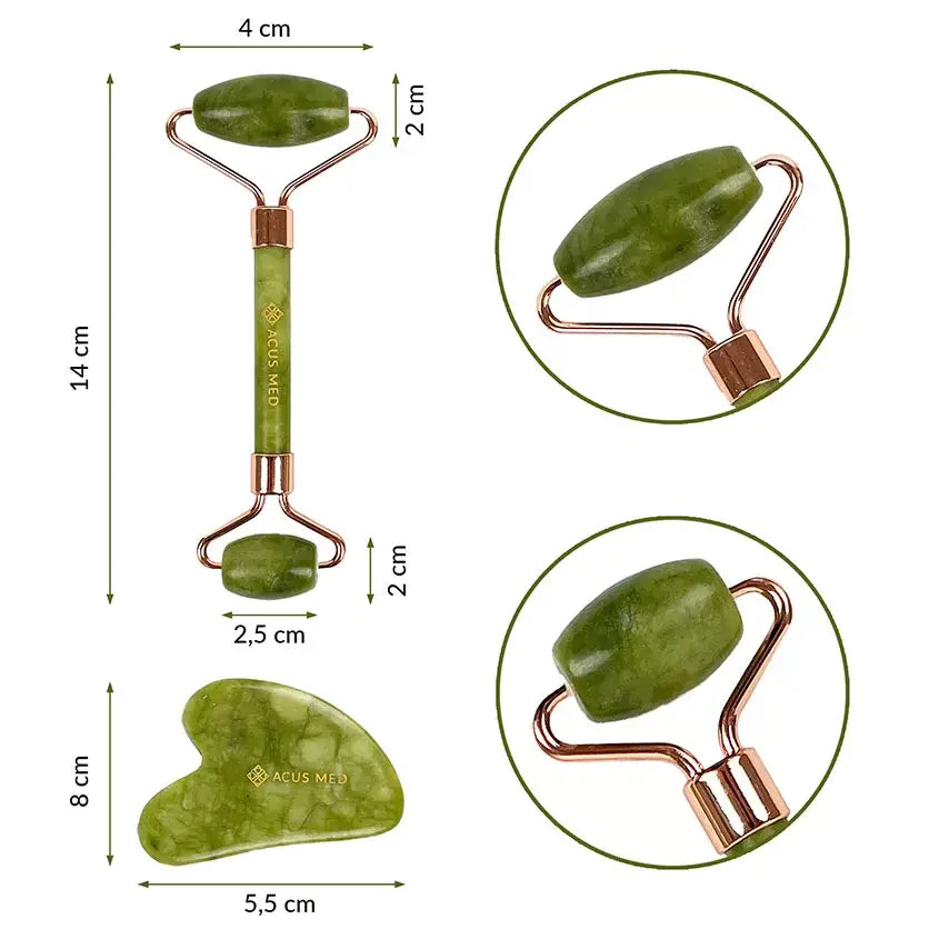Gua Sha-setti Jaderulla & Kivi