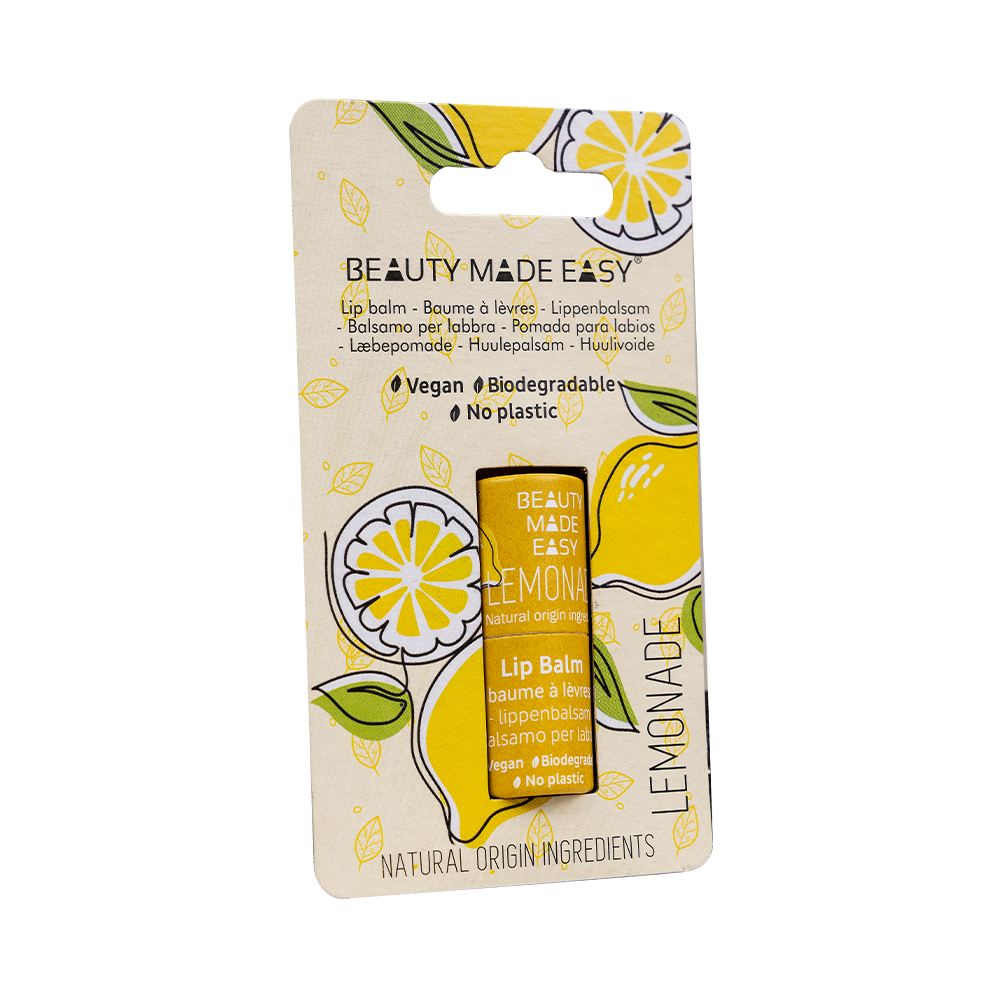 Vegan Paper Tube Lip Balm - Lemonade