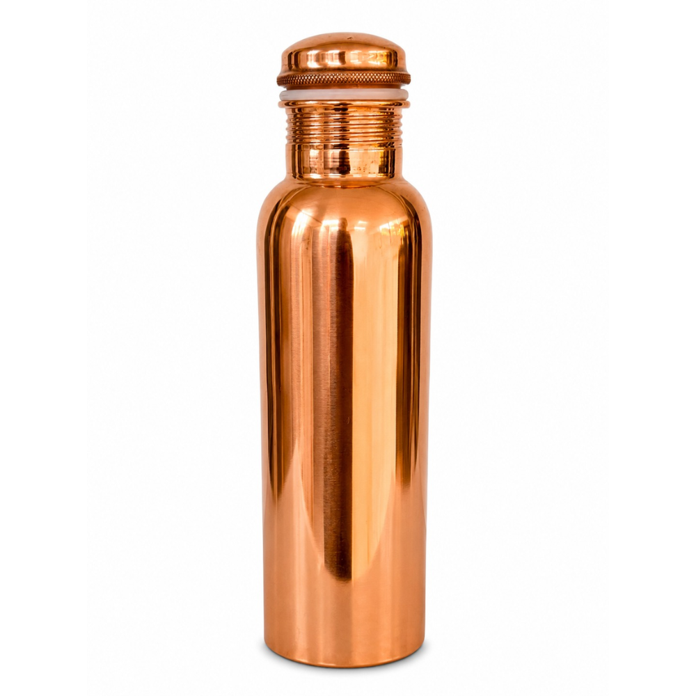Pure copper water bottle – smoothly polished – 950ml