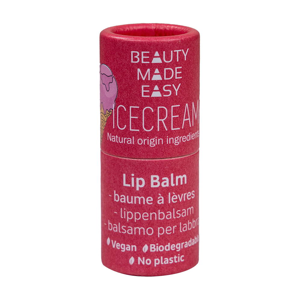 Vegan Paper Tube Lip Balm - Ice Cream
