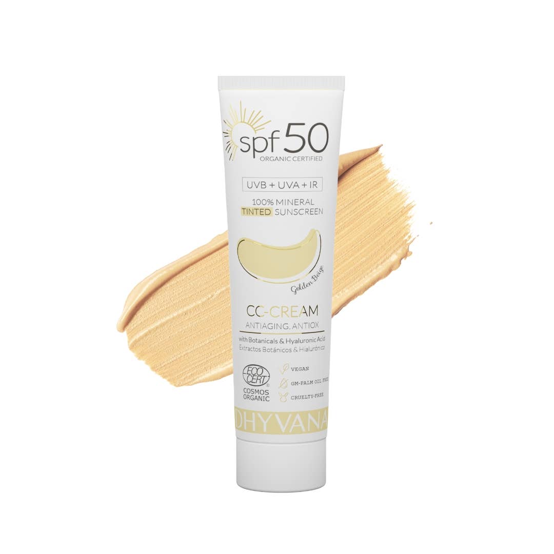Dhyvana SPF50 CC-Cream sävytetty aurinkovoide 50ml