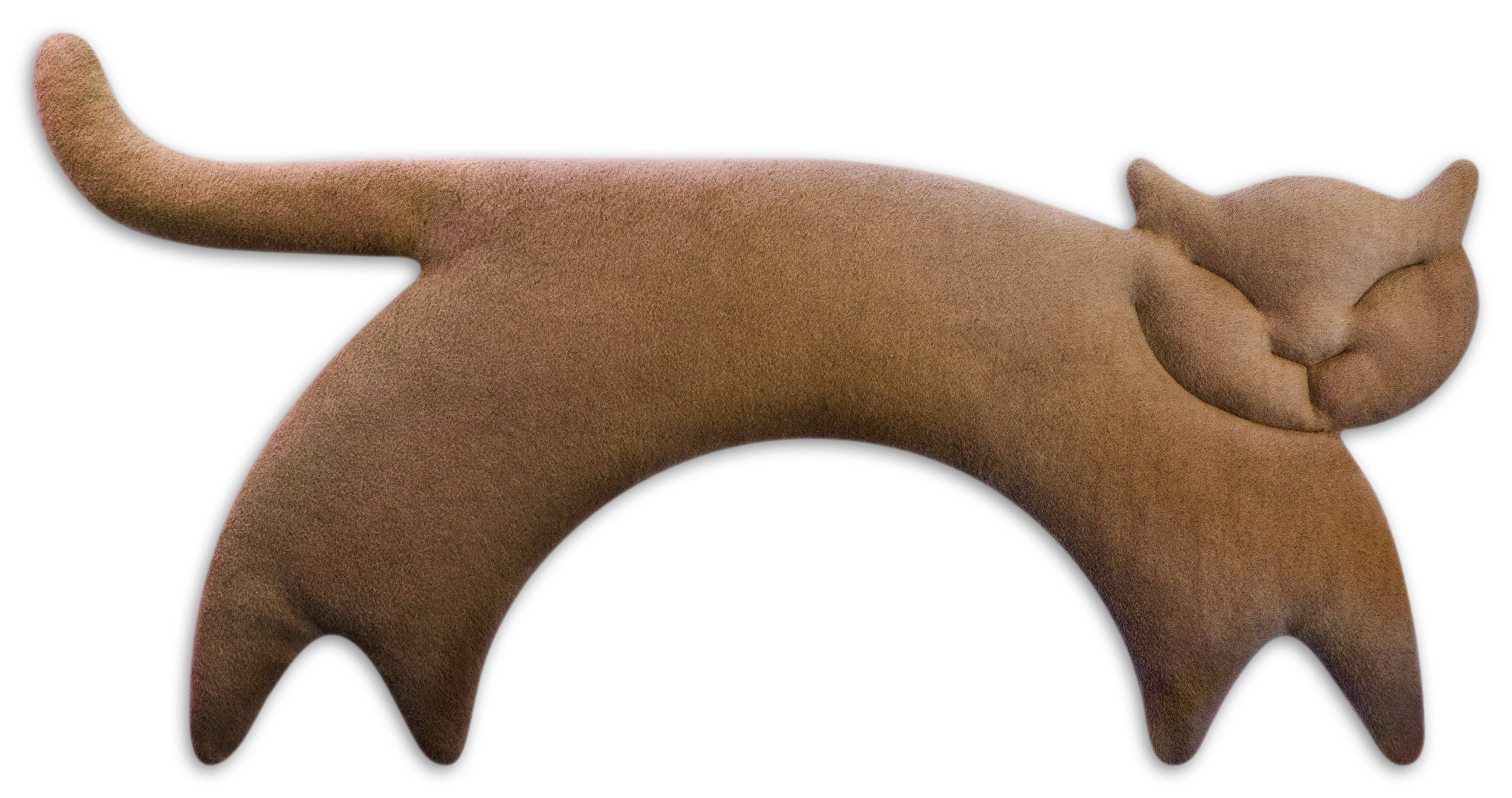 Leschi kissa – vehnätyyny 23 × 47 cm - luomupuuvilla