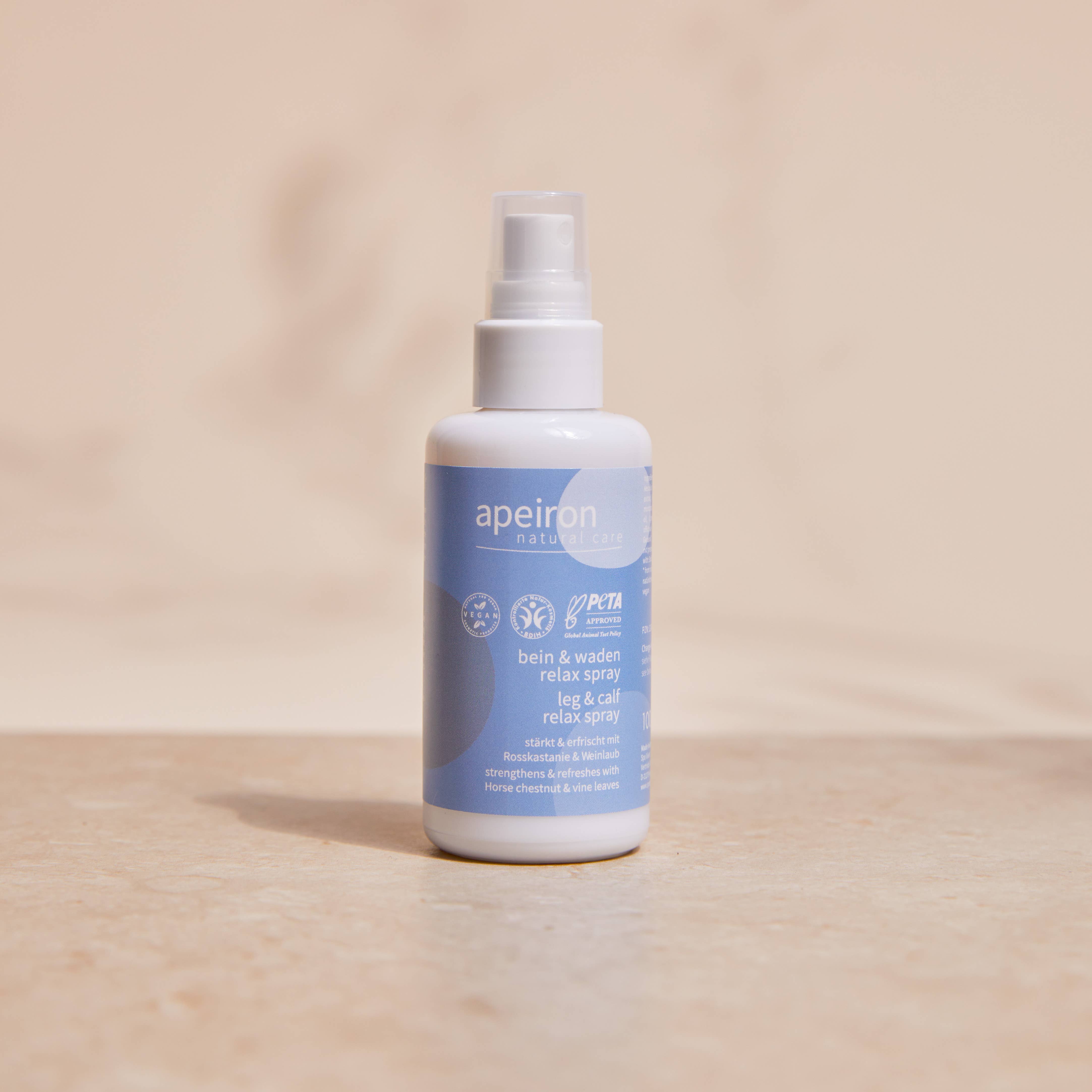 Apeiron Leg & Calf Relax Spray - rentouttava jalkasuihke 100ml