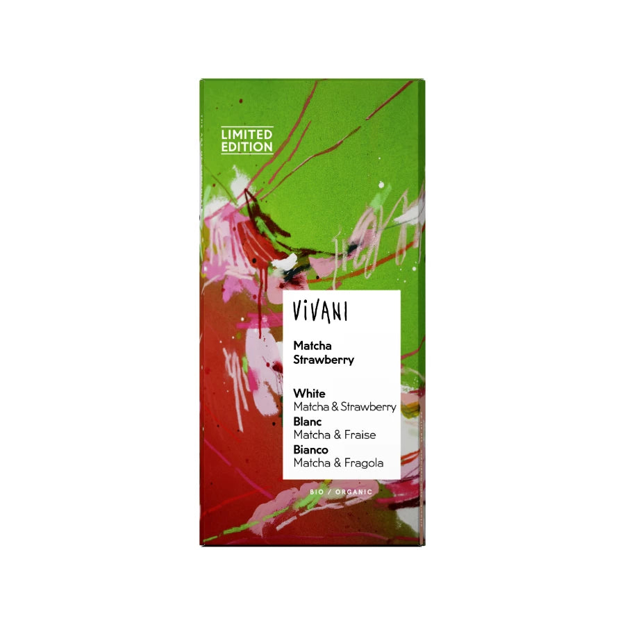 Vivani Luomu Matcha Mansikka valkosuklaa 80g
