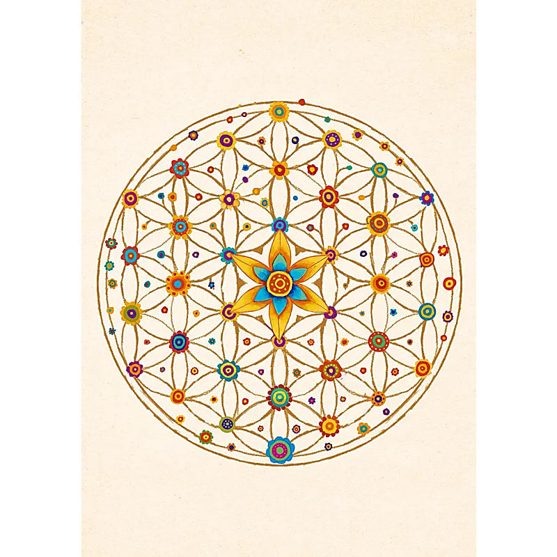 Elämänkukka - postikortti