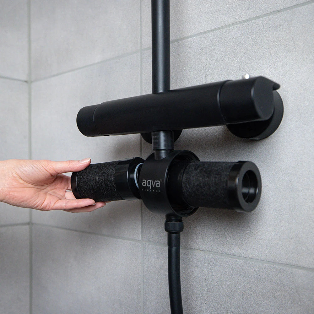 Aqva Fresh Suihkusuodatin Musta