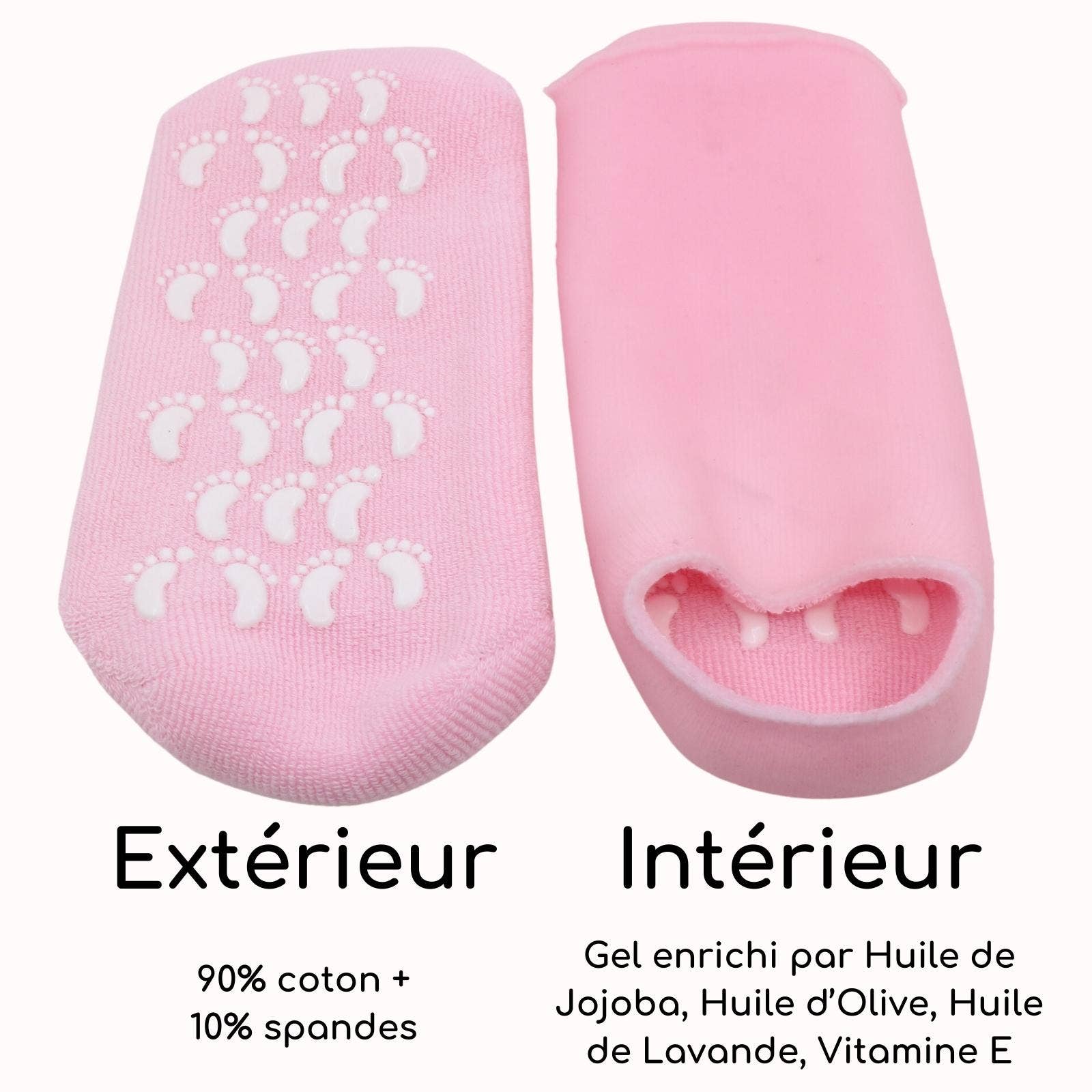 Kosteuttavat SPA-geelisukat - pinkki