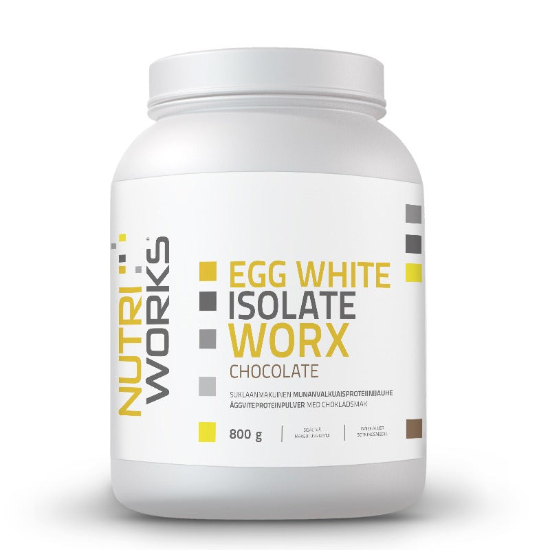 Egg White Isolate Worx 800g Suklaa