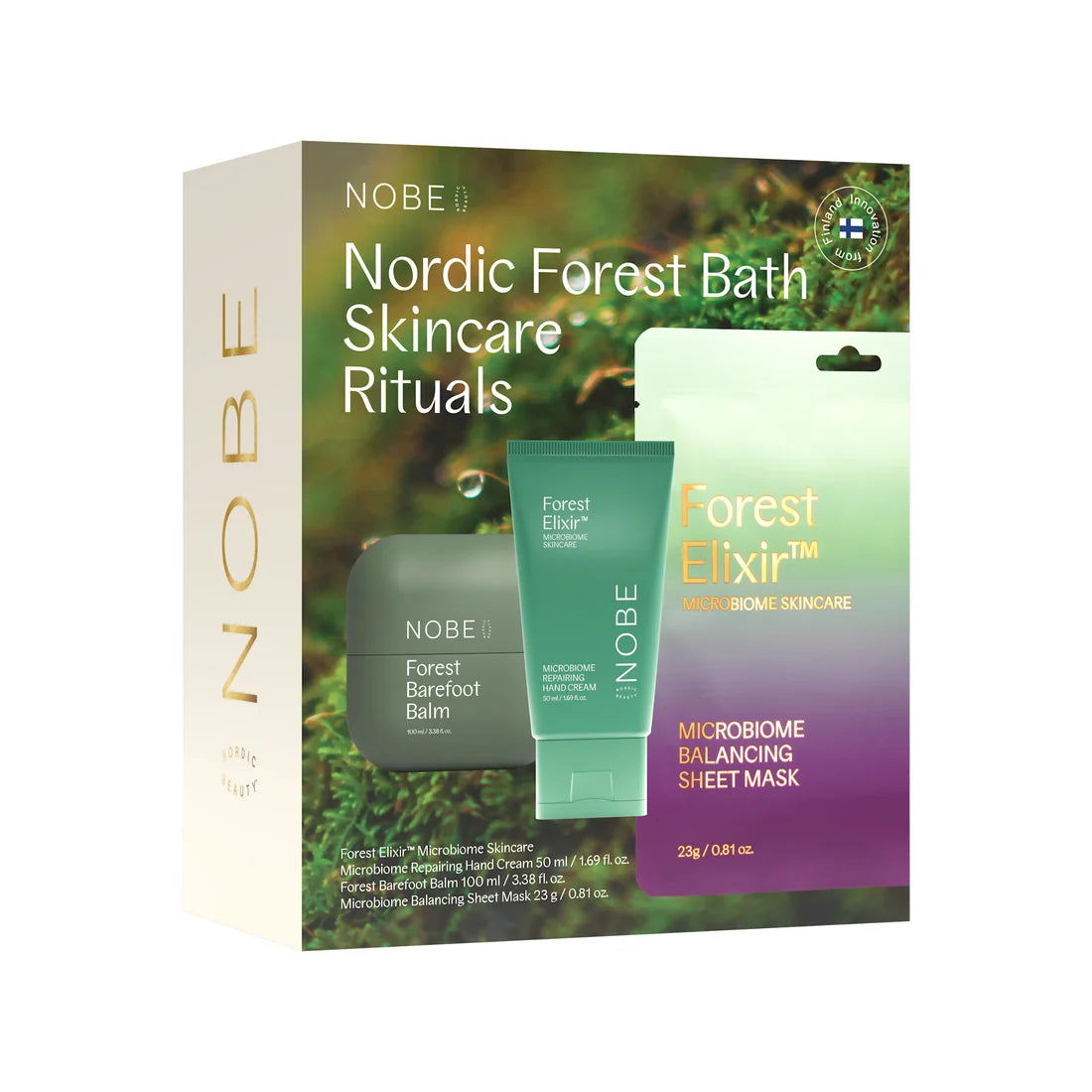 NOBE Nordic Forest Bath Skincare Rituals presentset