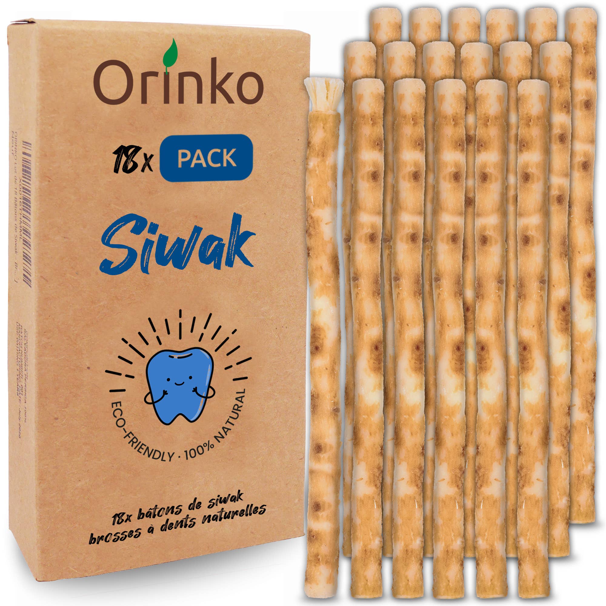 Siwak (Miswak) -pakkaus, 18kpl