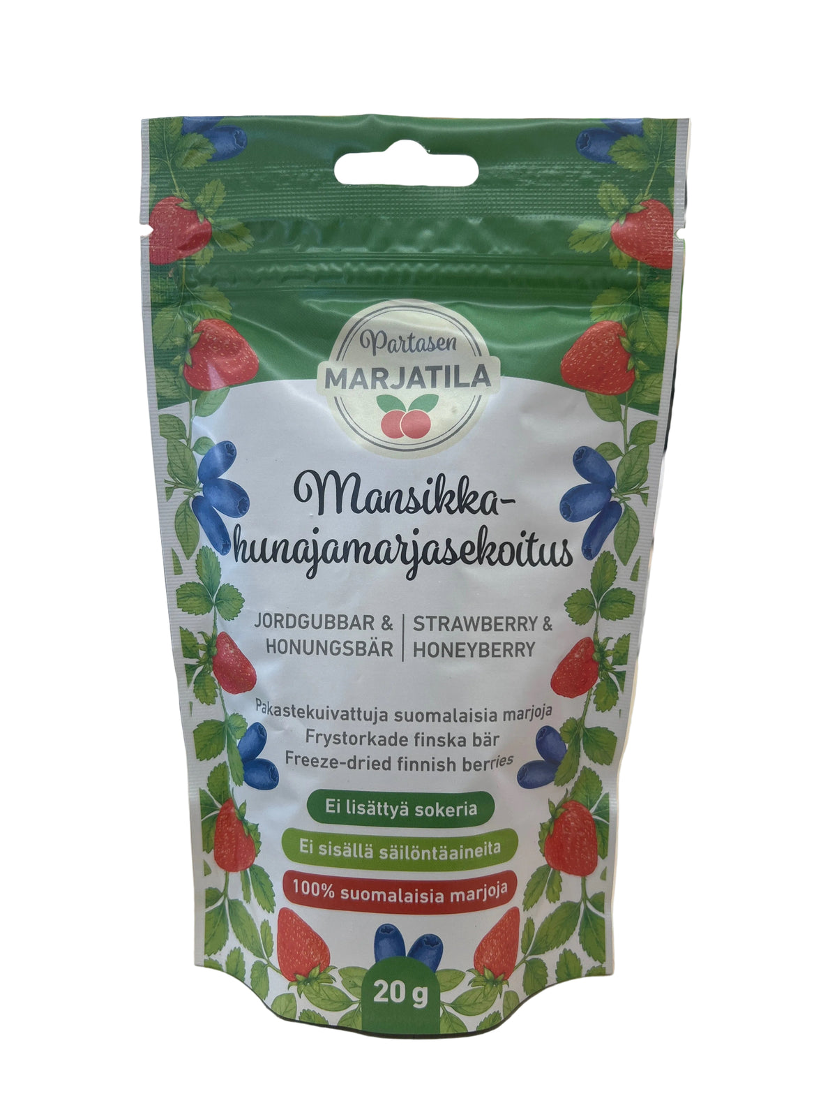 Jordgubbs-honungsbärblandning 20g