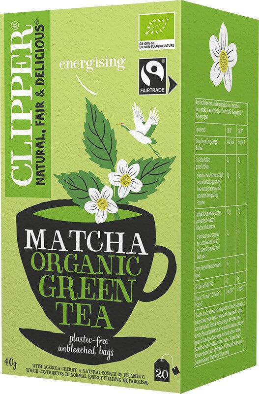 Clipper Vihreä tee Matcha (L) 20pss
