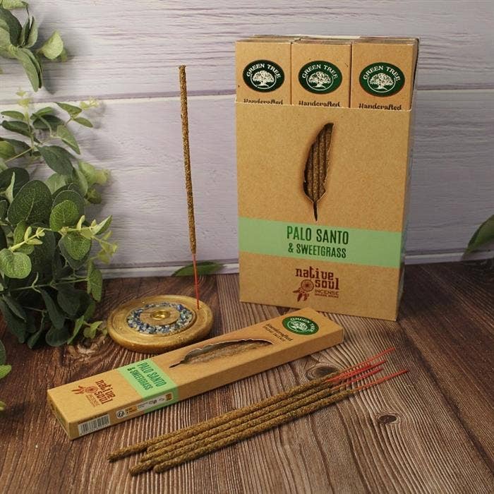 Native Soul Palo Santo & Sweet Grass -rökelse