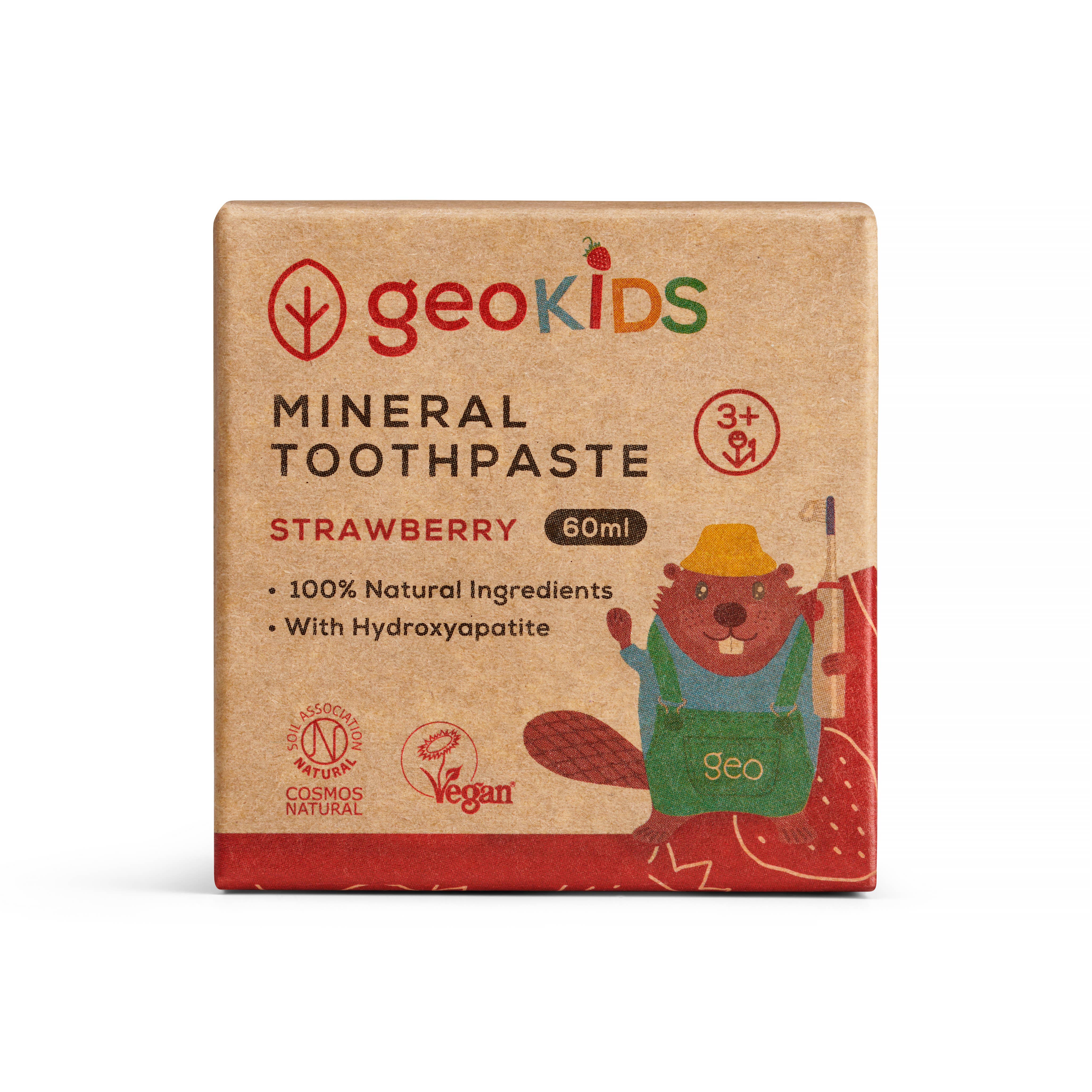 NEW Geokids Mineral Toothpaste - Strawberry