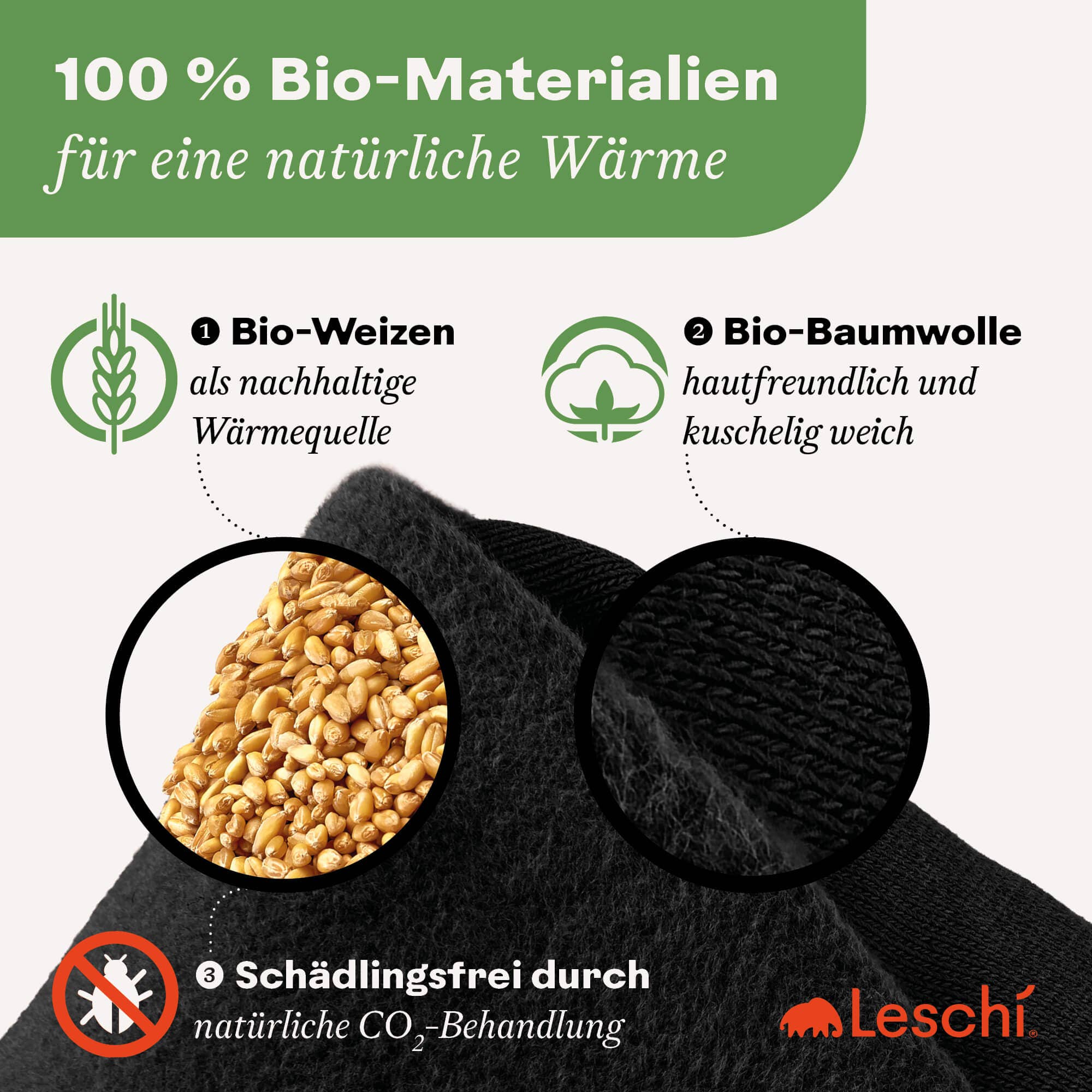 Leschi Wrap Cat vehnätyyny – Kissanmuotoinen lämpövyö