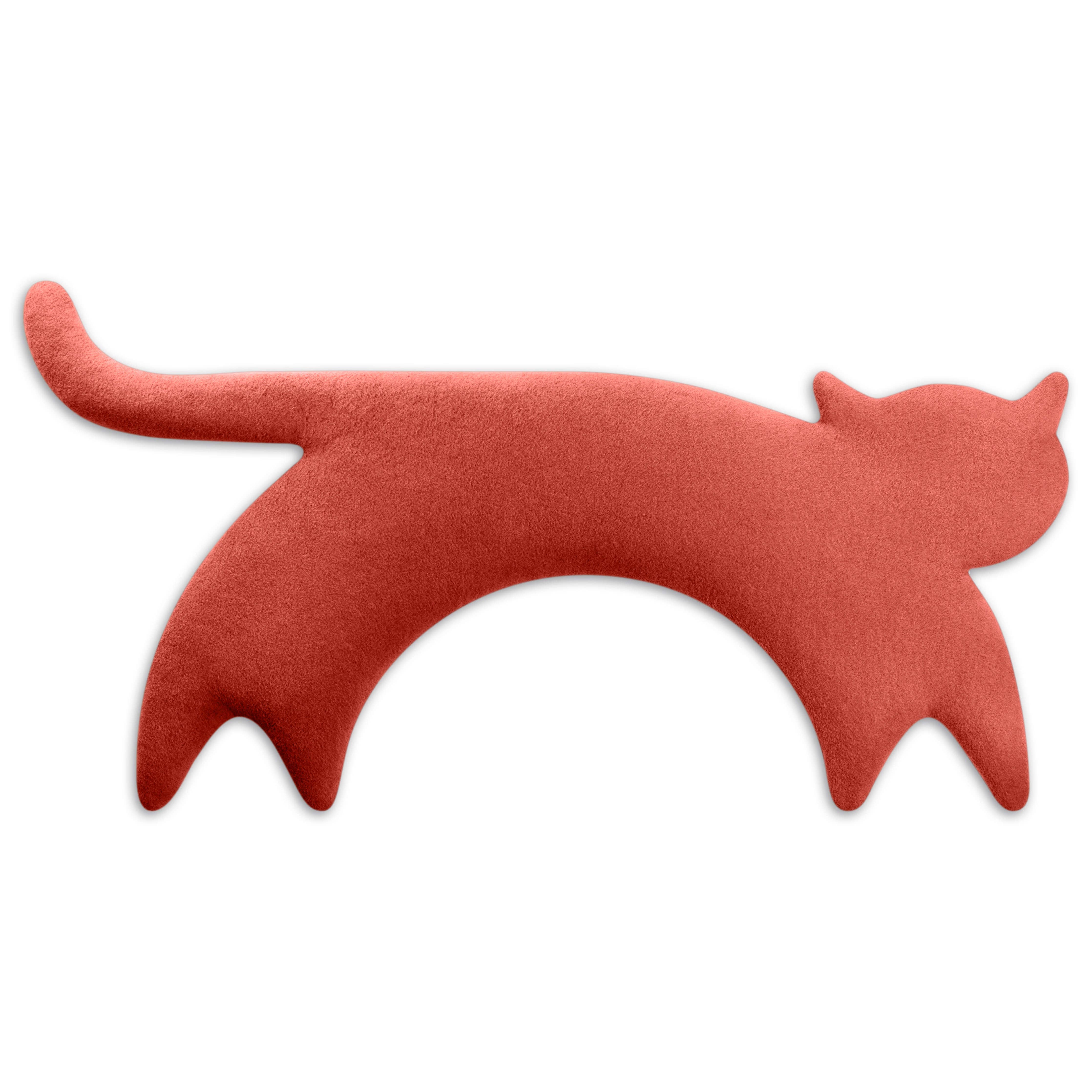 Leschi kissa – vehnätyyny 23 × 47 cm - luomupuuvilla