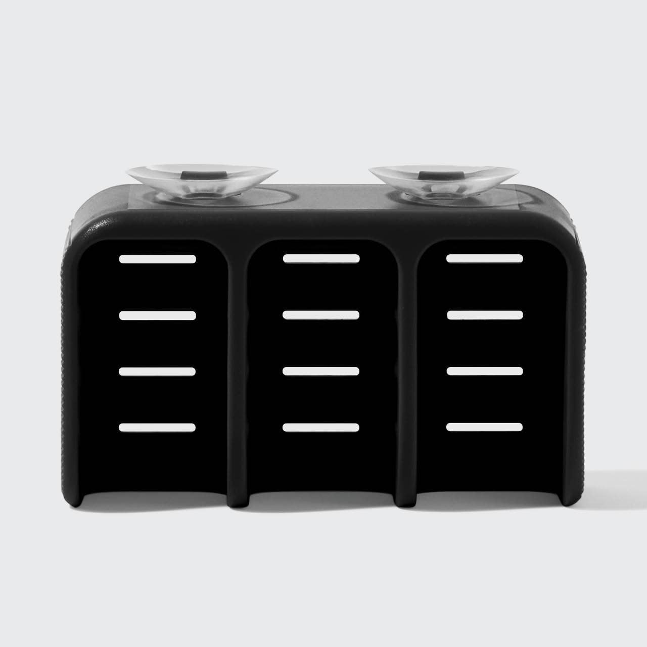 Self-Draining Soap Dish - Black, saippua-alunen