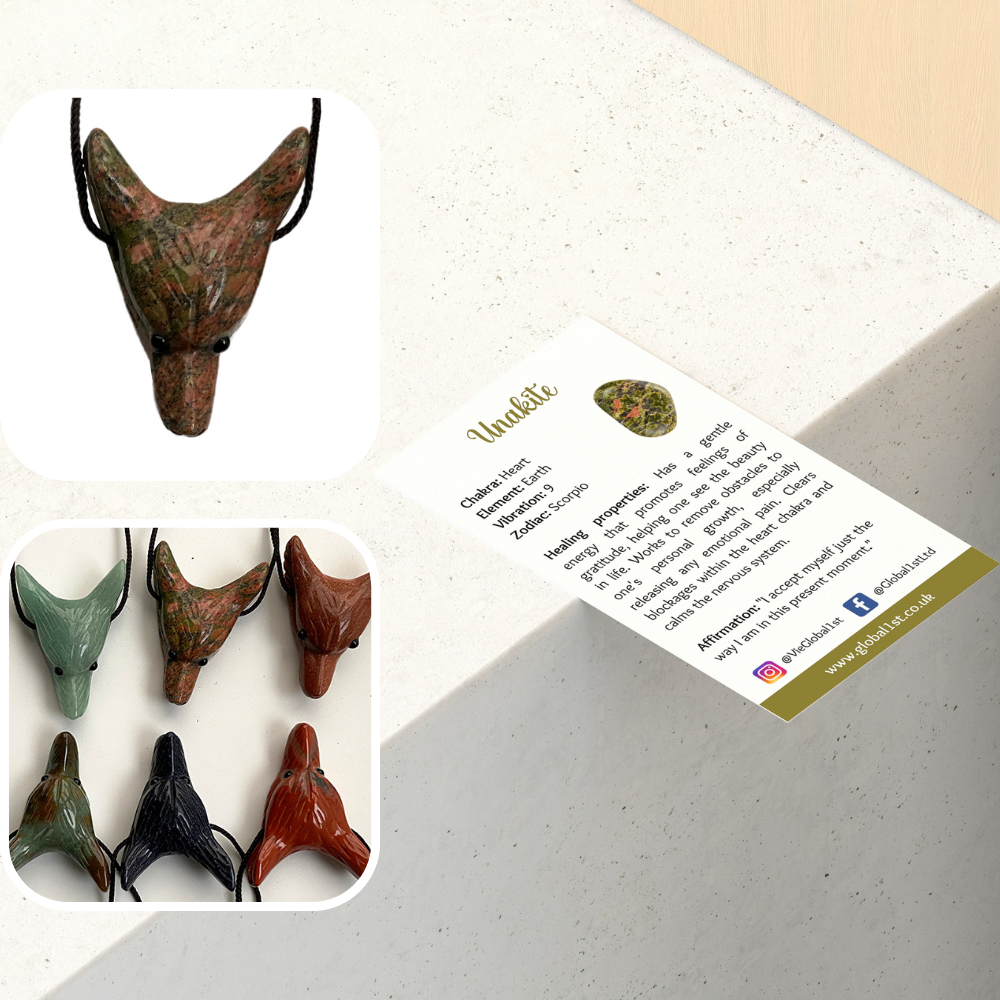 Wolf Head Pendant - Susi -riipus
