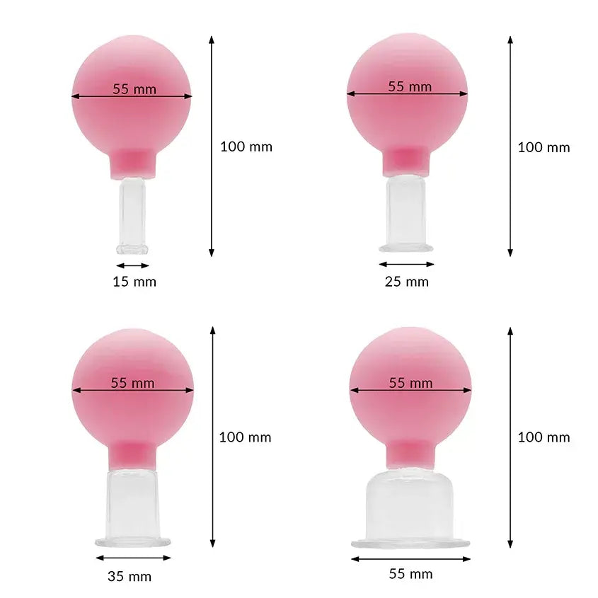 Lasinen kuppaussetti - 4kpl