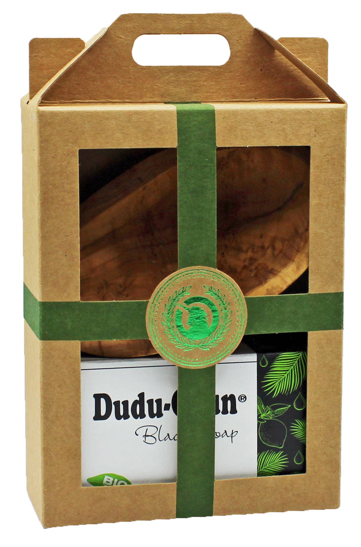 “Dudu Osun - olive wood bowl” gift set