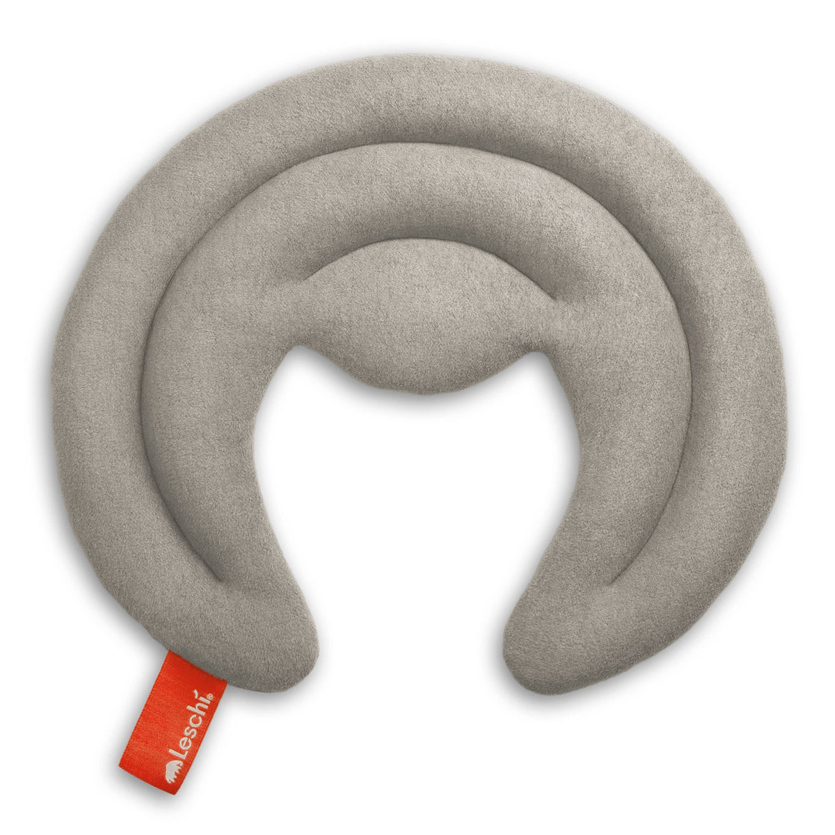 Organic grain pillow, microwave-safe, half-moon heating pad