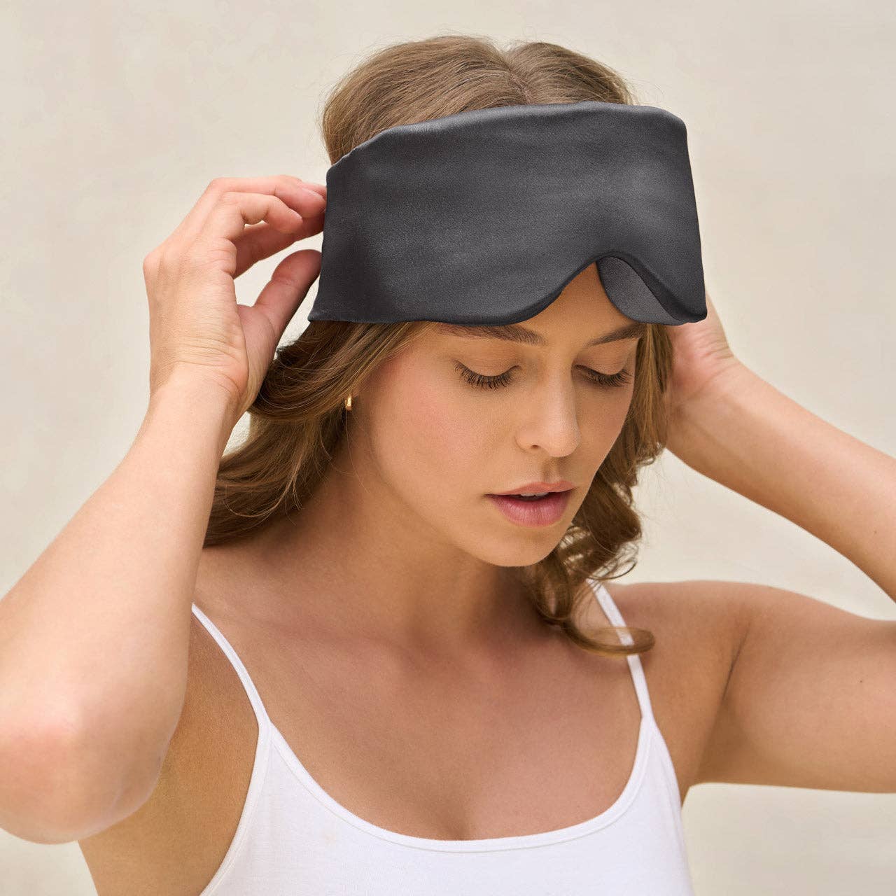Kitsch Charcoal Contour Pillow Eye Mask - Unimaski