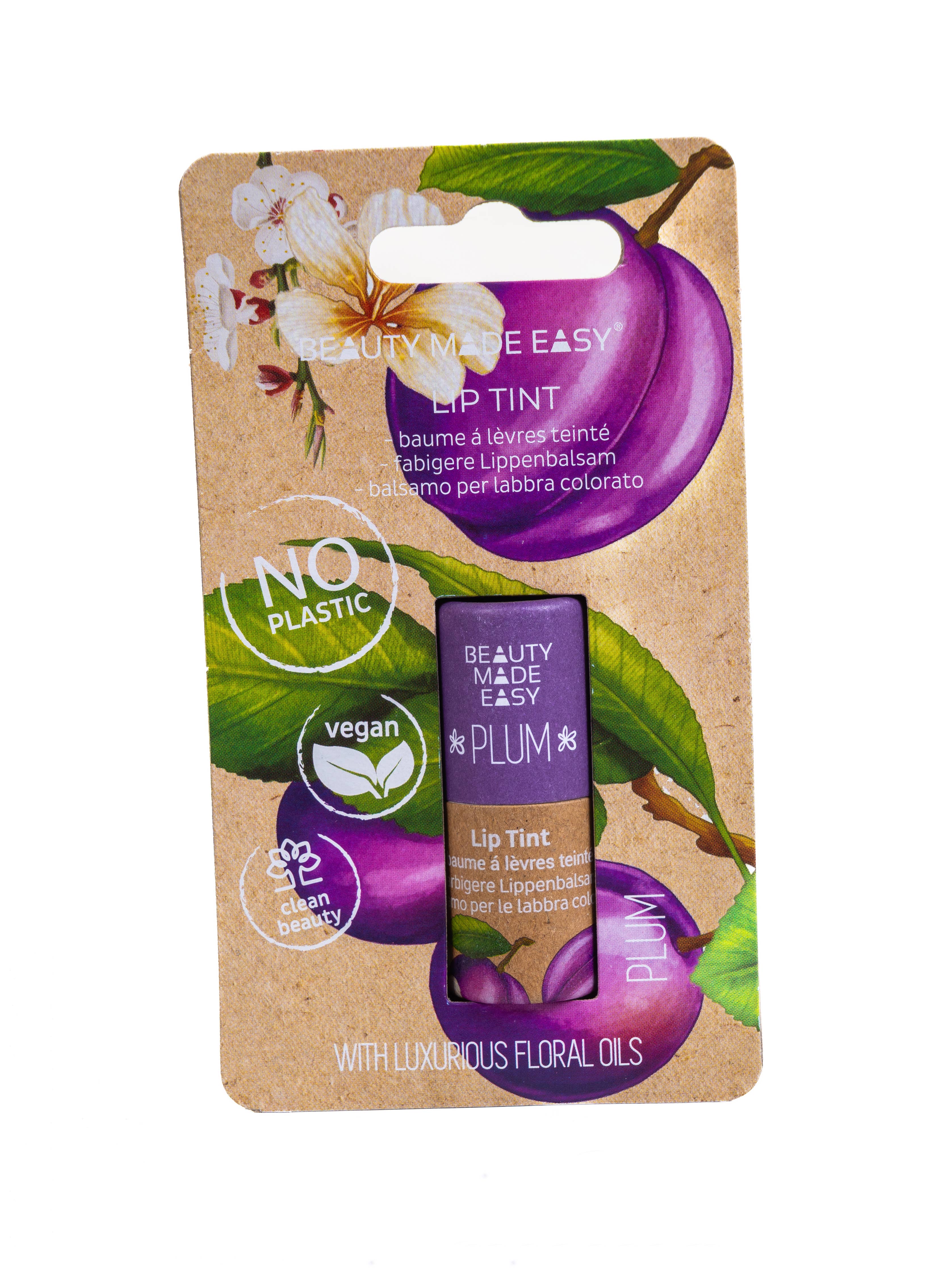 Vegan Tinted Lip Balm - PLUM