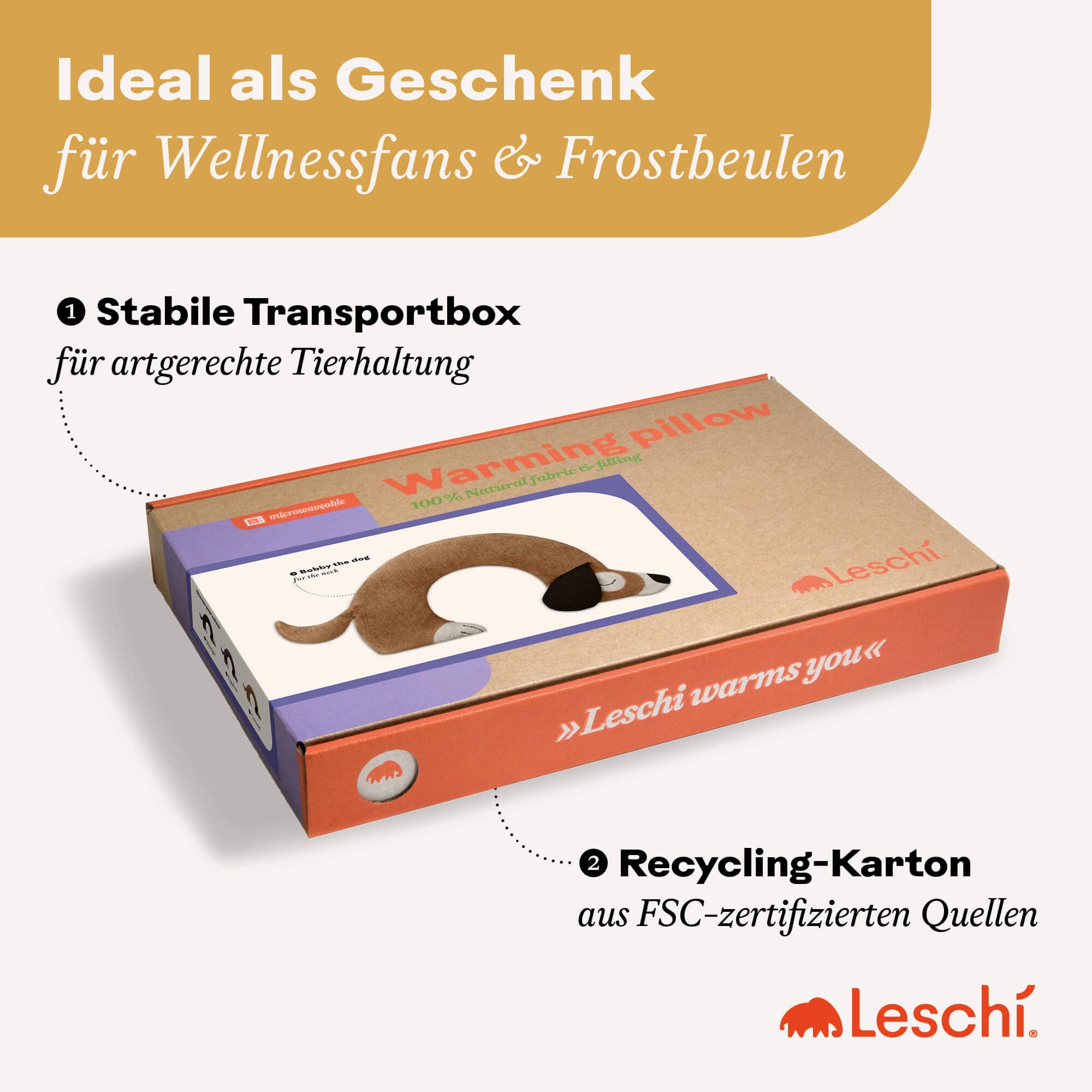 Leschi Vehnätyyny Koira - luomupuuvillaa