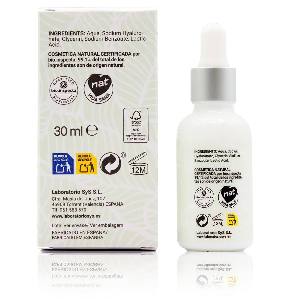 Liquid Hyaluronic Acid Facial Serum 30ml Labnatur Bio