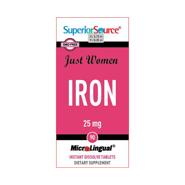 Just Women Iron 25mg 90tbl.