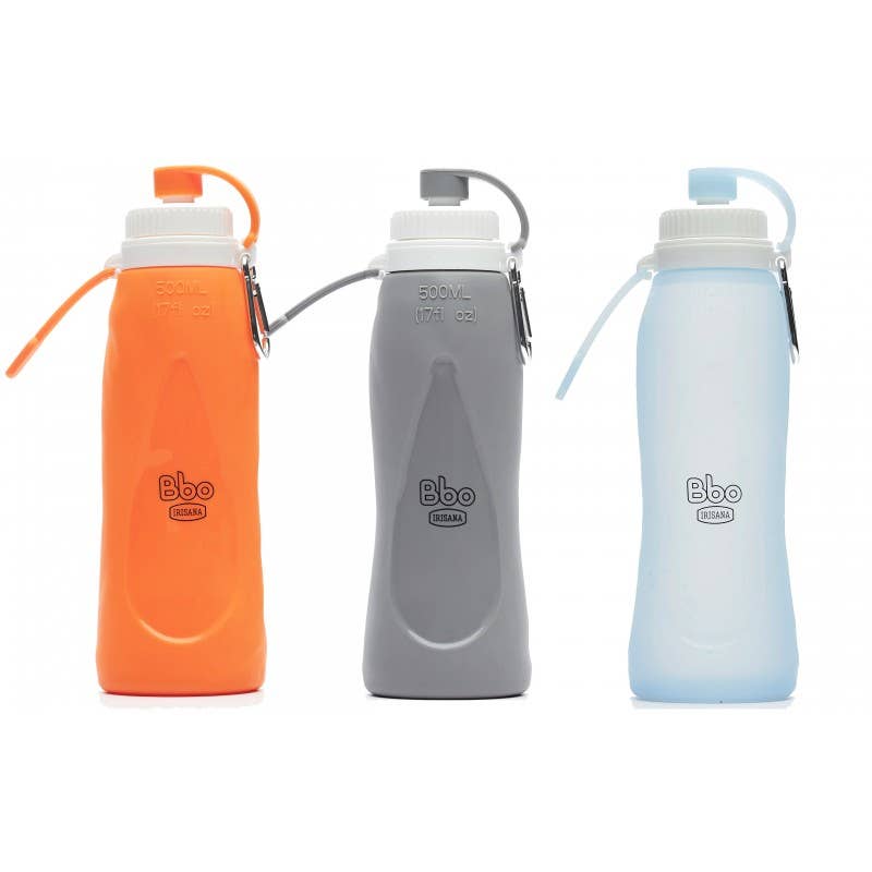 Silikonflaska 500ml - Grå
