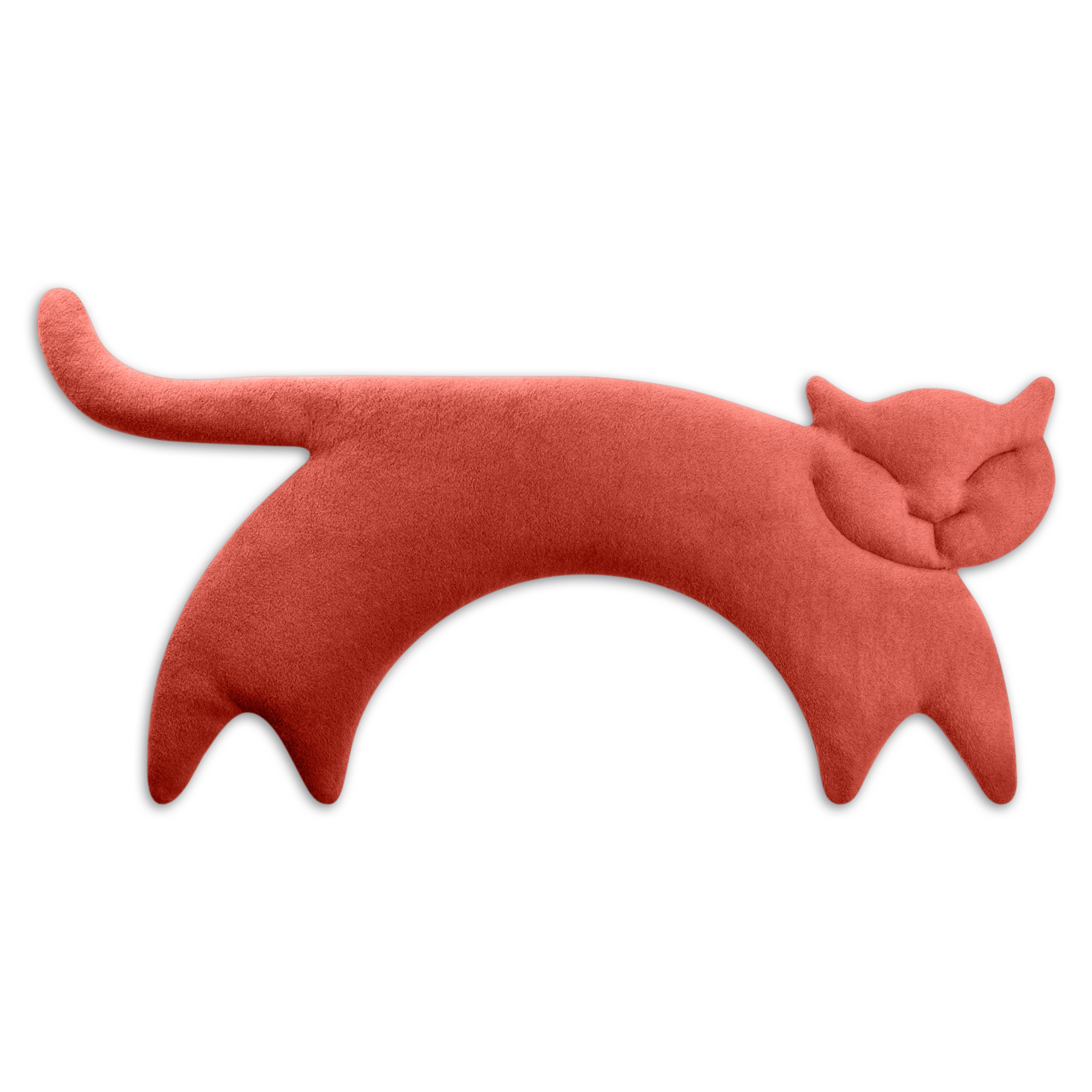 Leschi kissa – vehnätyyny 23 × 47 cm - luomupuuvilla