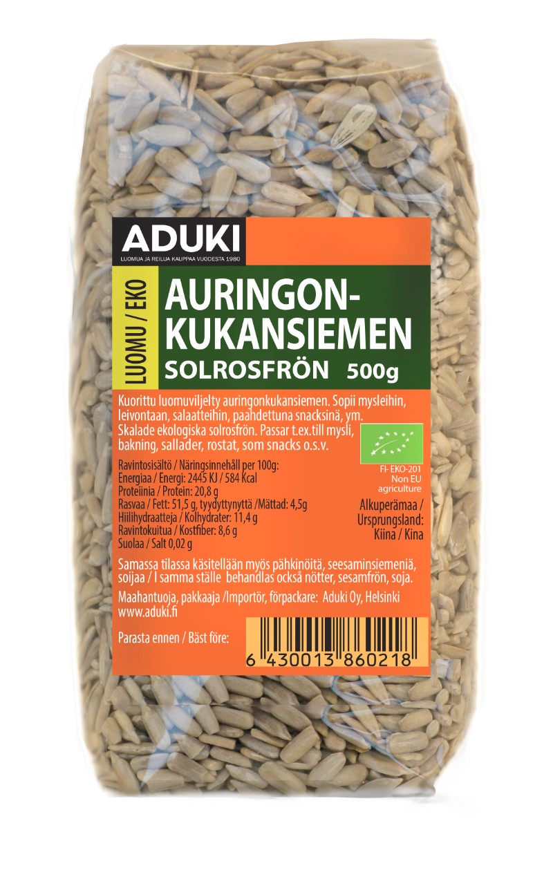 Aduki Auringonkukansiemen 500g (L)