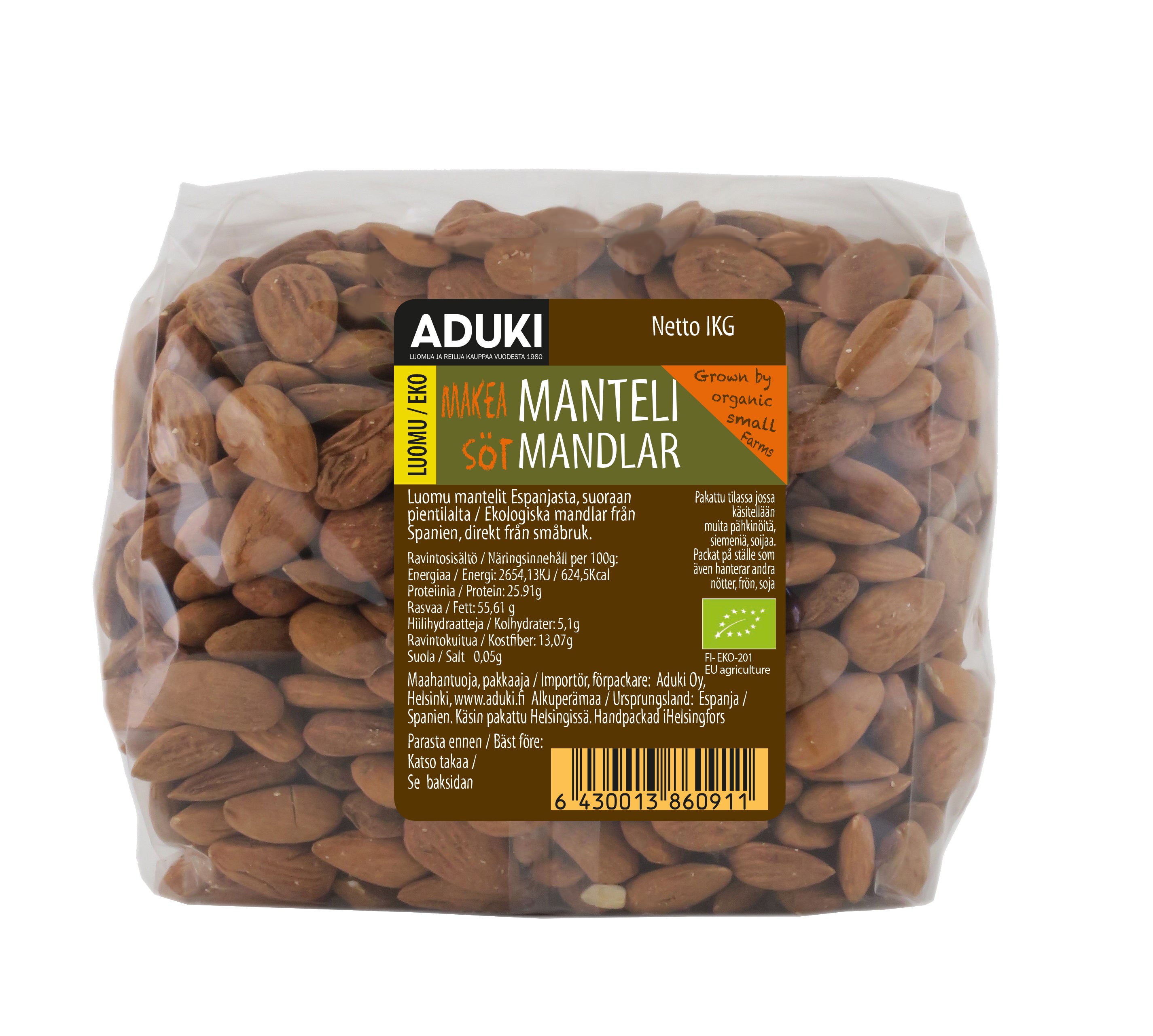 Aduki Manteli 1kg Luomu