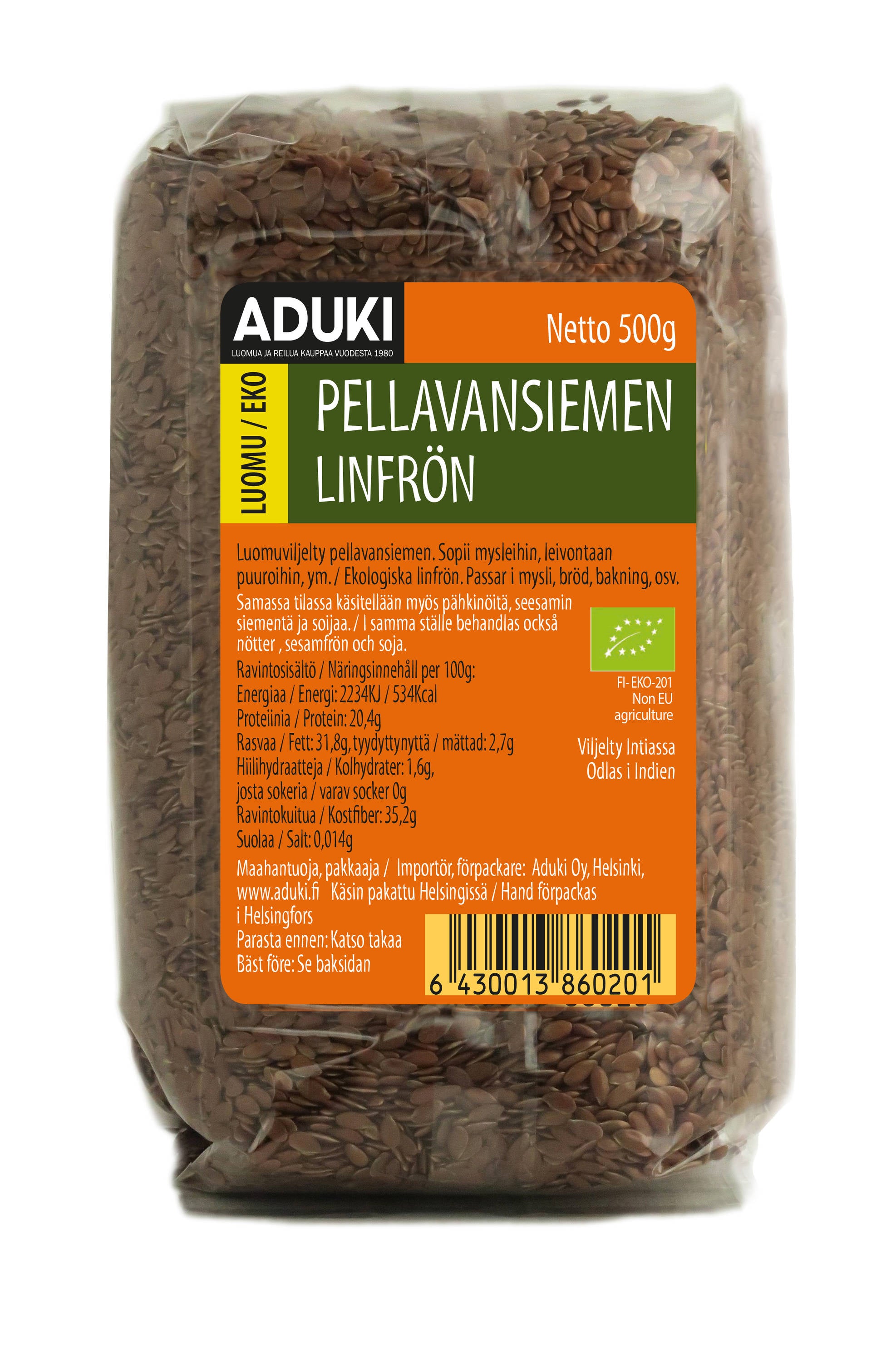 Aduki Pellavansiemen (L) 500g
